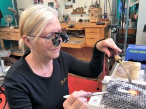 craftoptics eyeglasses and dreambeam light for silversmithing